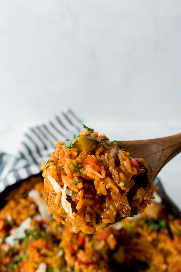 Easy Italian Sausage and Rice Skillet