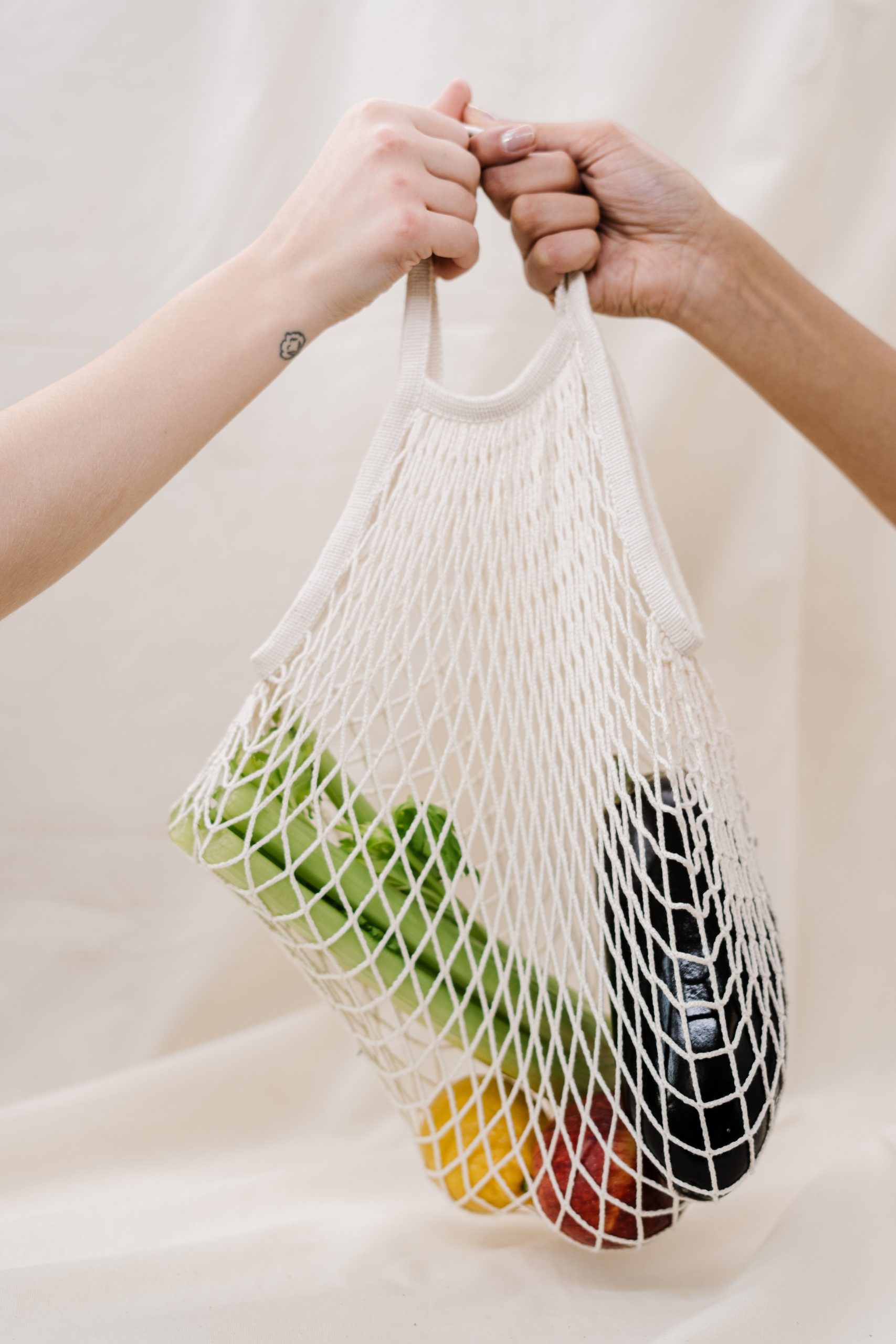 reuseable grocery shopping bag for food delivery or pickup